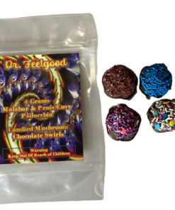 Dr. Feelgood – Candied Mushroom Chocolate Swirls
